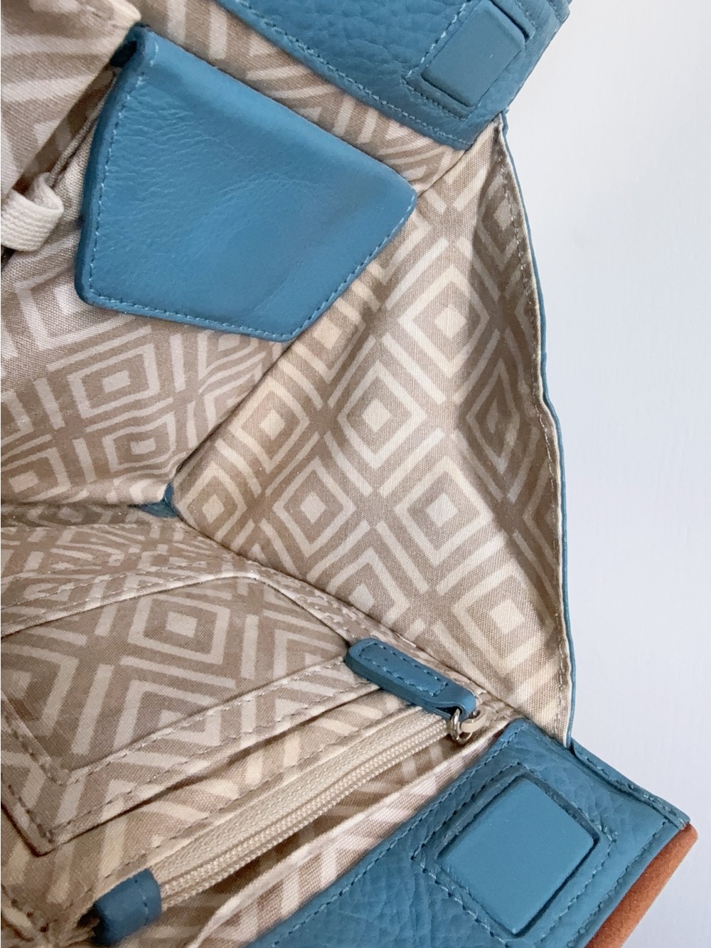 Brighton Pretty Tough Royce Crossbody Shoulder Bag Purse turquoise - Picture 6 of 14
